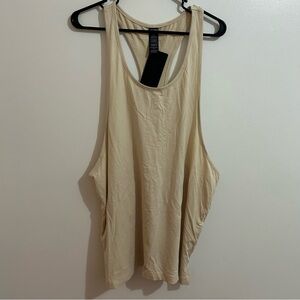Men’s Alphalete Core Cutoff Tan Tank Top Size XL NWT